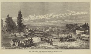 The War in the East, Belgrade, from the Market-Place by Charles Yriarte